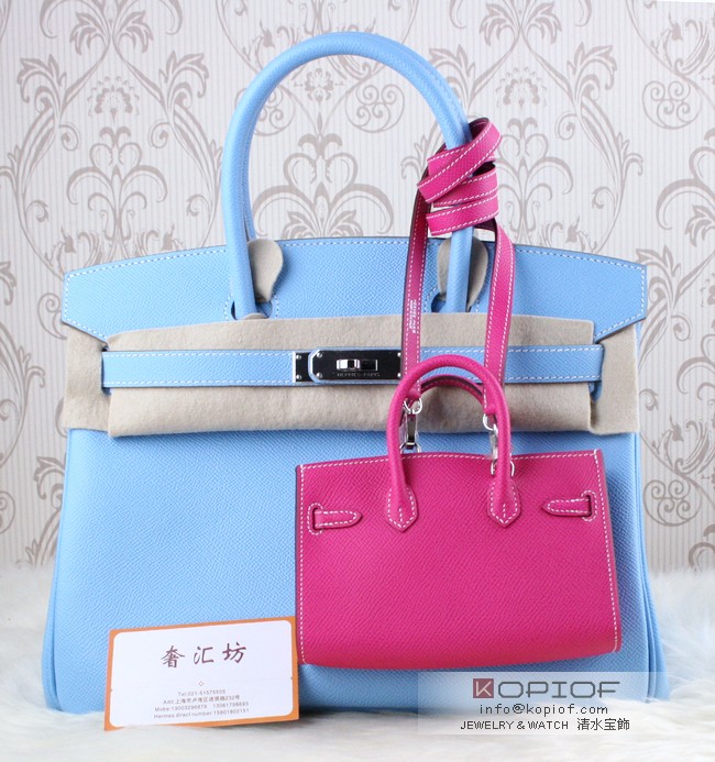 エルメスバーキンコピーエプソン ローズティリアン シルバー金具 he437